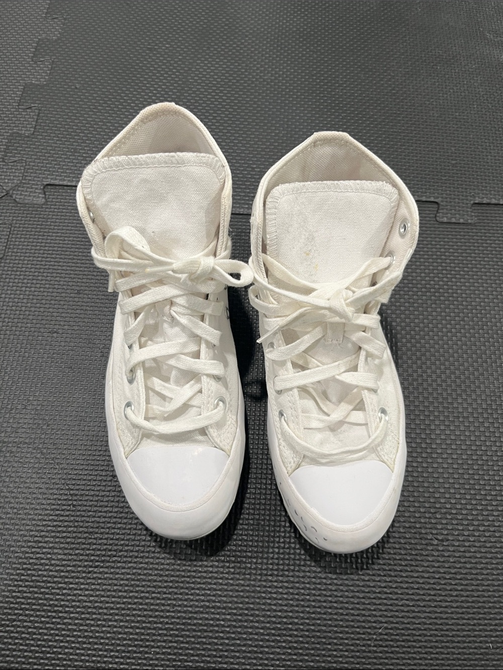 Converse White High-Top Canvas Sneakers - Women's